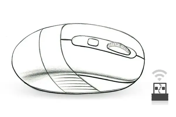 A4Tech FG10 Wireless Mouse Blue - متجر TT Tab للتقنيات الحديثة