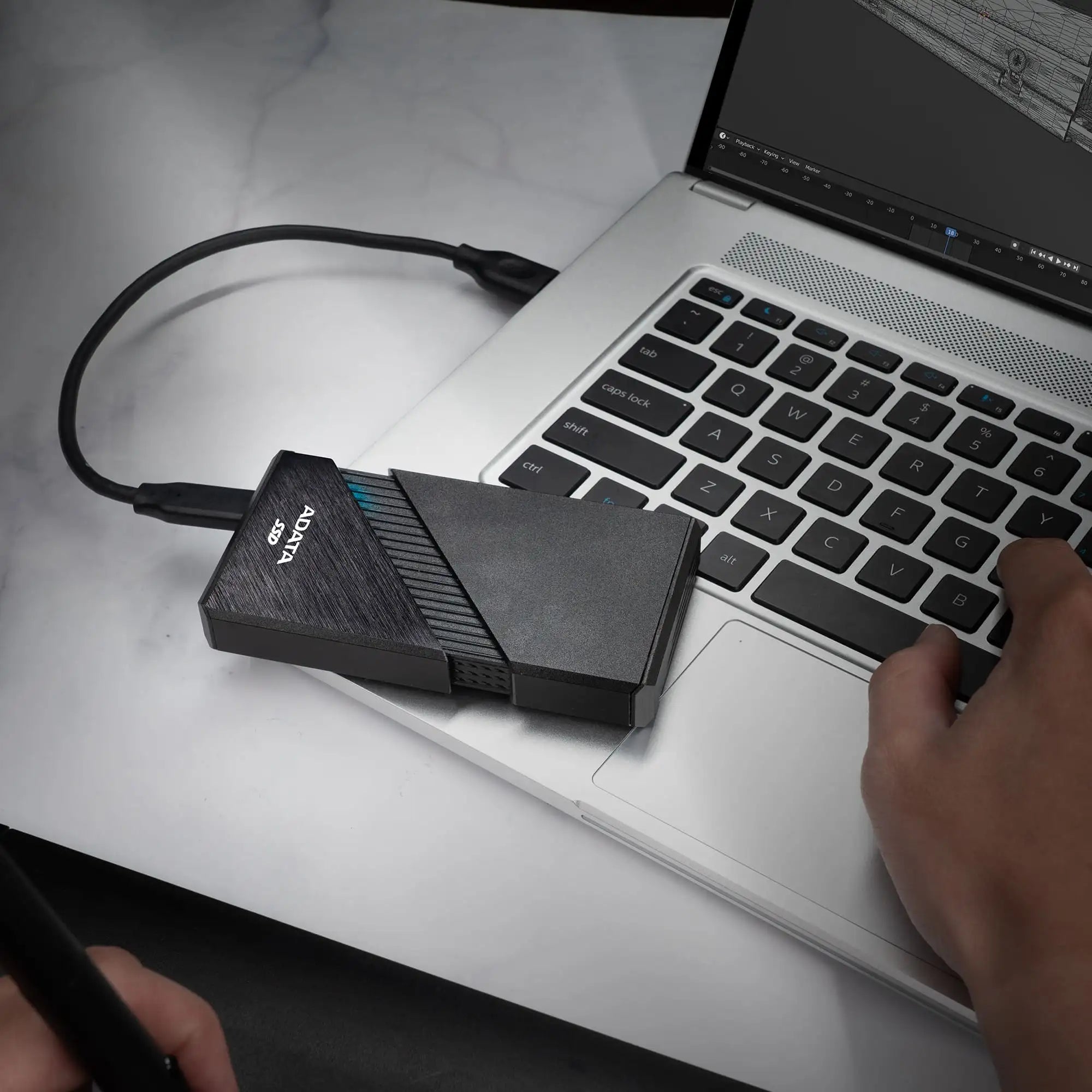 ADATA SE920 External SSD USB 4.0 up to 3800MBps - للتقنيات الحديثة TT TAB متجر