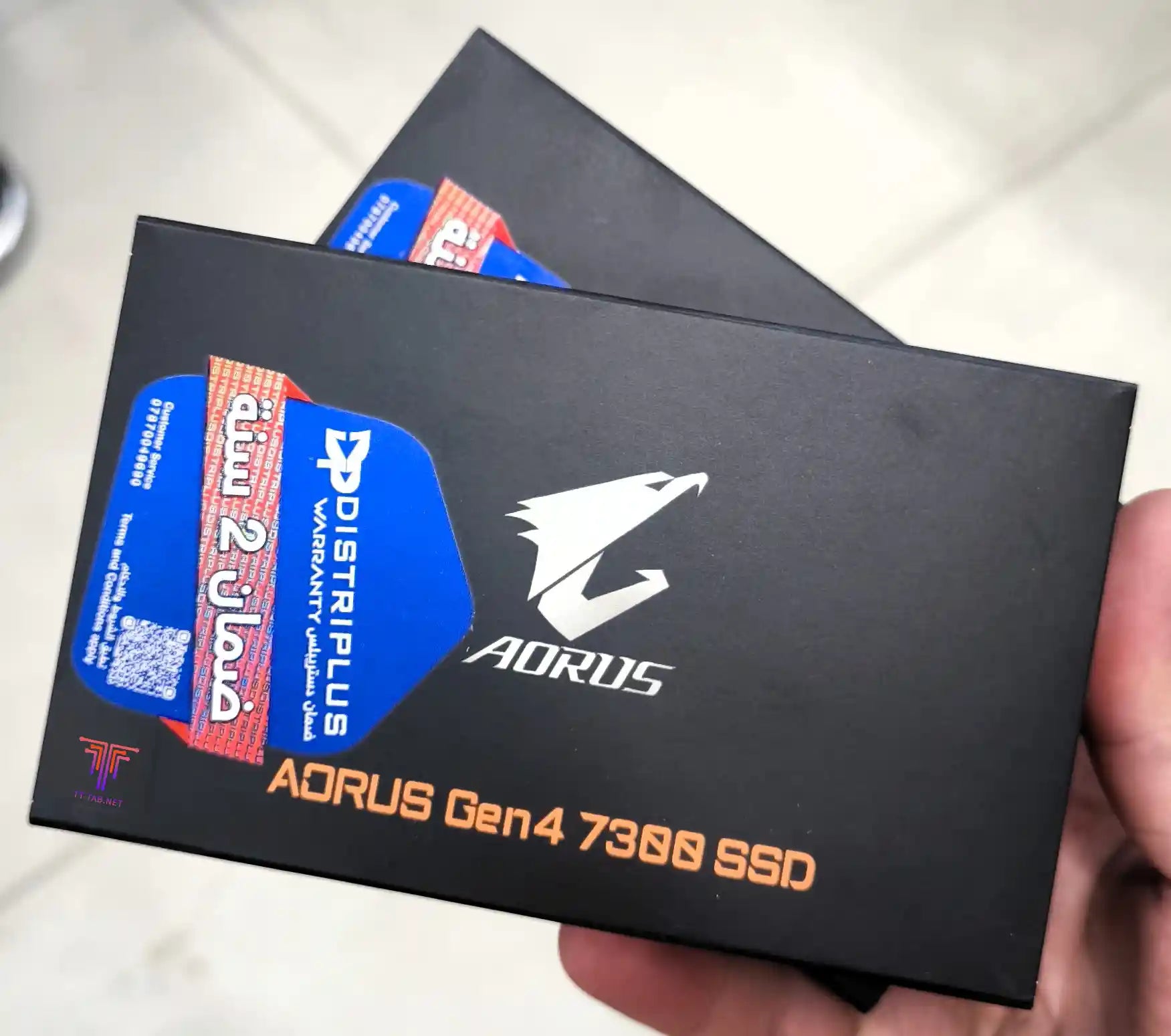 Gigabyte Aorus Gen4 7300 SSD NVMe Gen4 with DRAM and Heatsink Support PS5 - للتقنيات الحديثة TT TAB متجر