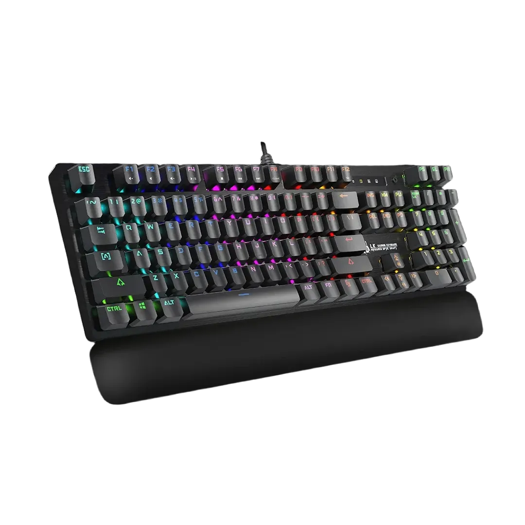 Bloody B825R Light Strike Wired Gaming Keyboard with Wrist Rest - متجر TT Tab للتقنيات الحديثة