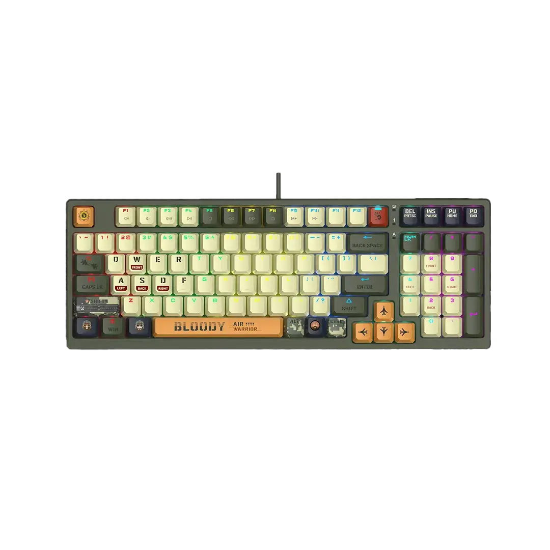 Bloody S98 Aviator RGB Wired Mechanical Keyboard Gaming - متجر TT Tab للتقنيات الحديثة