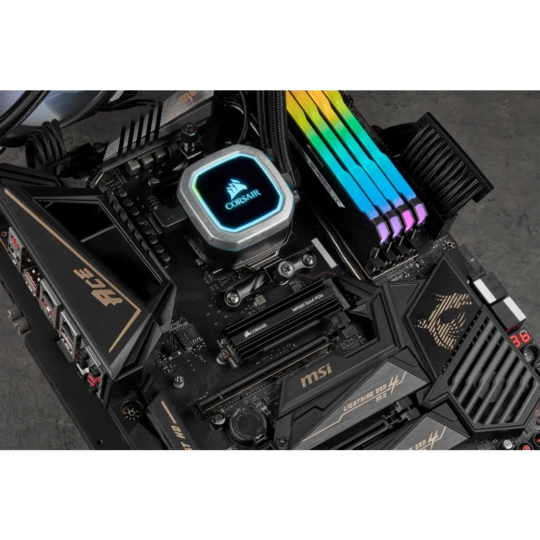 Corsair Force Series MP600 SSD NVMe Gen4 with DRAM and Heatsink - للتقنيات الحديثة TT TAB متجر