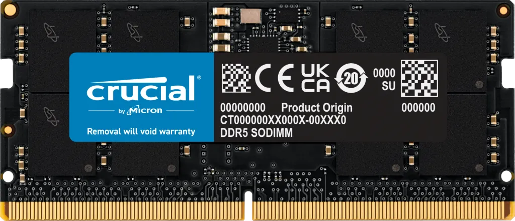 Crucial 16GB DDR5-5600 SODIMM RAM Laptop - للتقنيات الحديثة TT TAB متجر