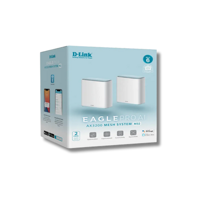 D-Link Eagle Pro Ai M32 AX3200 Mesh Router 2-Pack