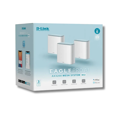 D-Link Eagle Pro Ai M32 AX3200 Mesh Router 3-Pack