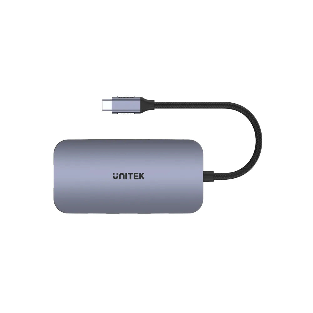 Unitek D1071A uHUB N9+ 9-in-1 USB-C RJ45 1Gb HDMI 100W PD and Dual Card Reader - متجر TT Tab للتقنيات الحديثة