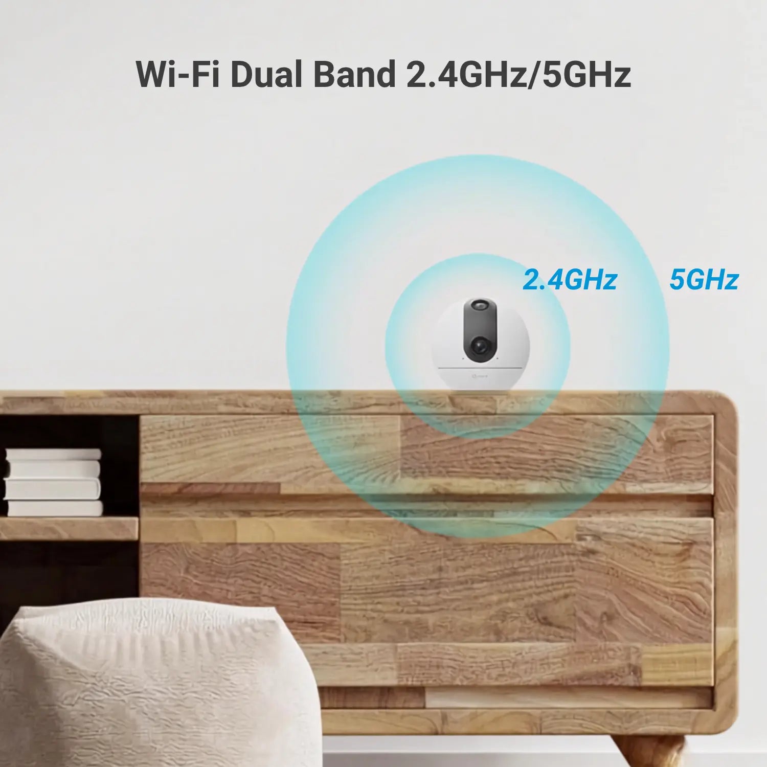 EZVIZ C60p Dual Mix 2K Dual-Lens 360° Panoramic Wi-Fi 6 Indoor Security Camera with Touch-to-Call - متجر TT Tab للتقنيات الحديثة
