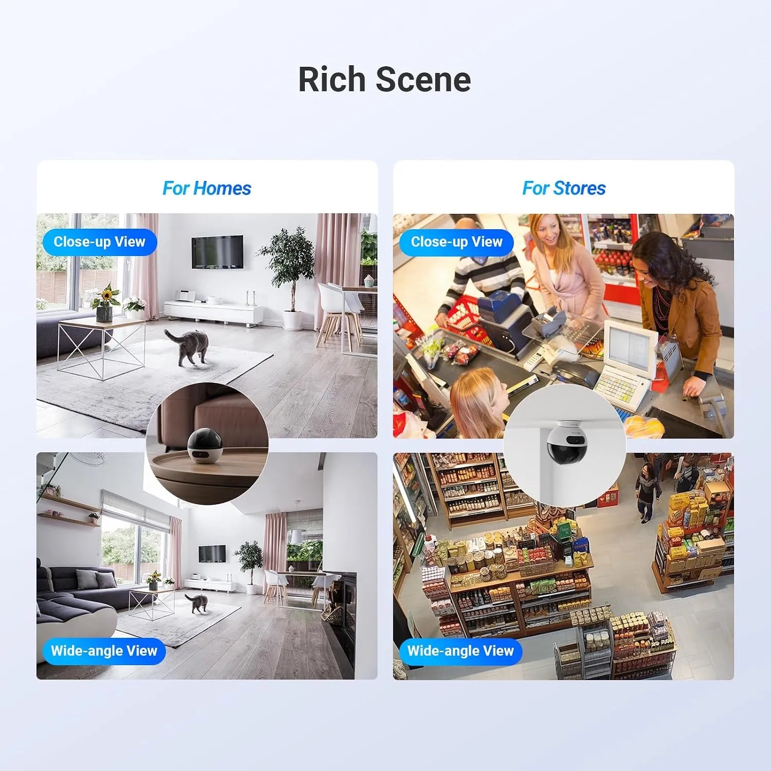 EZVIZ C7 Dual 2K+ Dual-Lens Pan/Tilt Wi-Fi 6 Indoor Security Camera with Gesture-Activated Video Calling - متجر TT Tab للتقنيات الحديثة
