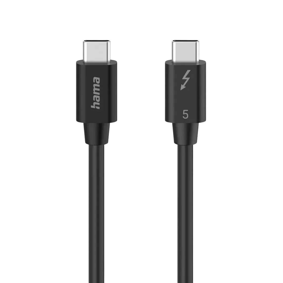 Hama 00200796 USB-C Thunderbolt-5 80Gbps 5A 240W Ultra-HD 8K Data and Charging Cable - للتقنيات الحديثة TT TAB متجر