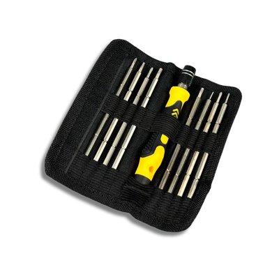 Jakemy JM-8124 9-in-1 Precision Screwdriver Set with Double-ended Bits and Storage Pouch