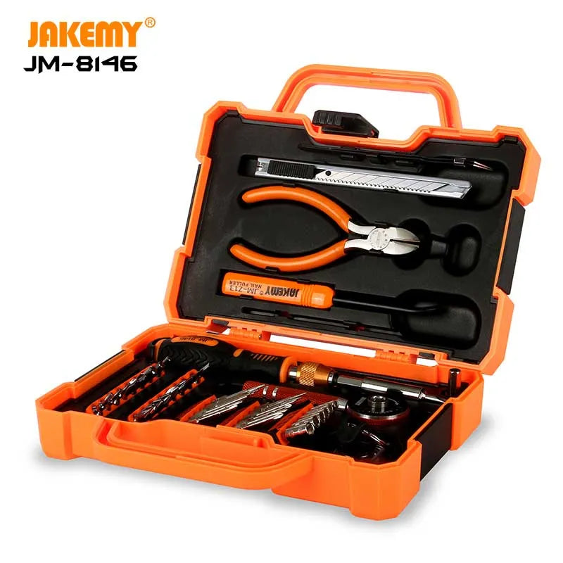 Jakemy JM-8146 47 in 1 Household DIY Maintenance Toolkit - للتقنيات الحديثة TT TAB متجر