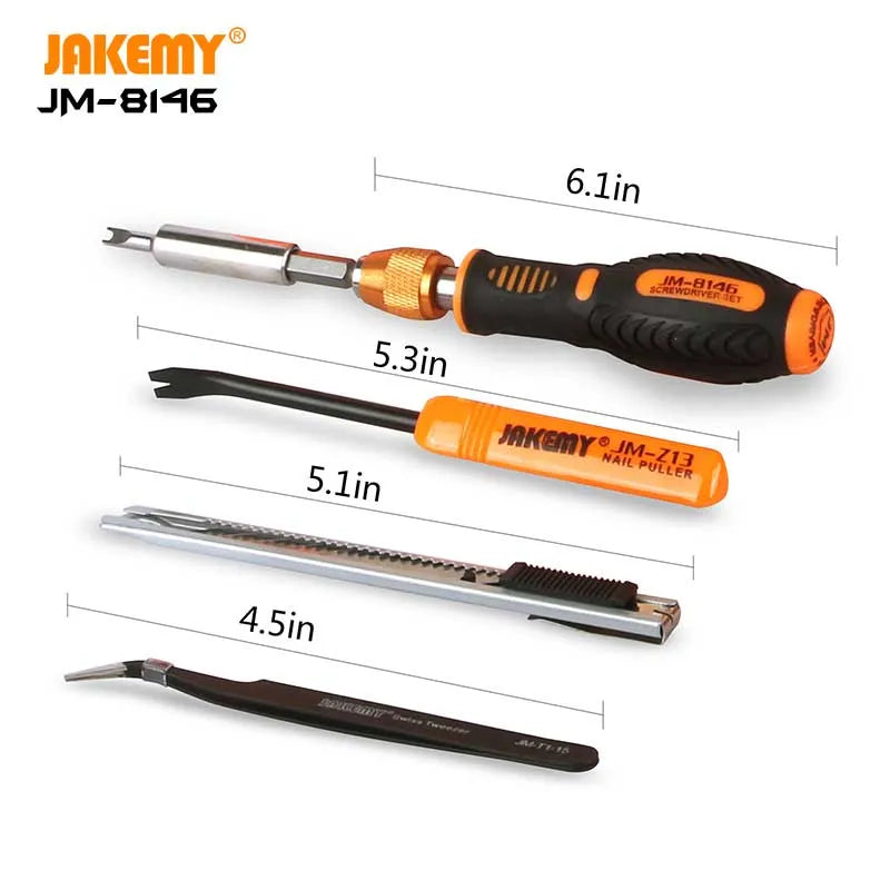 Jakemy JM-8146 47 in 1 Household DIY Maintenance Toolkit - للتقنيات الحديثة TT TAB متجر