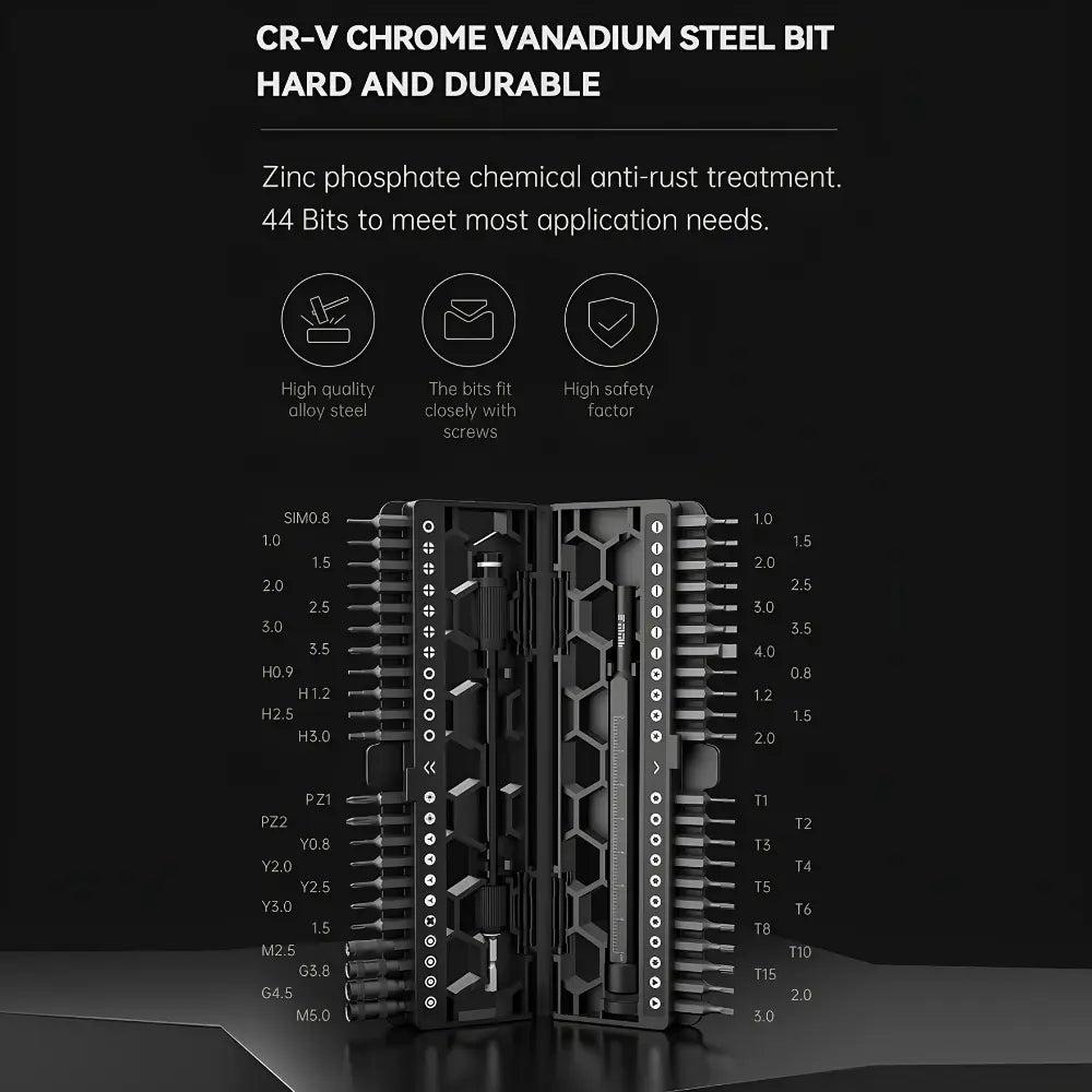 Jakemy JM-8180 A 47-in-1 Magnetic Precision Screwdriver Set with Screw Mat - متجر TT Tab للتقنيات الحديثة