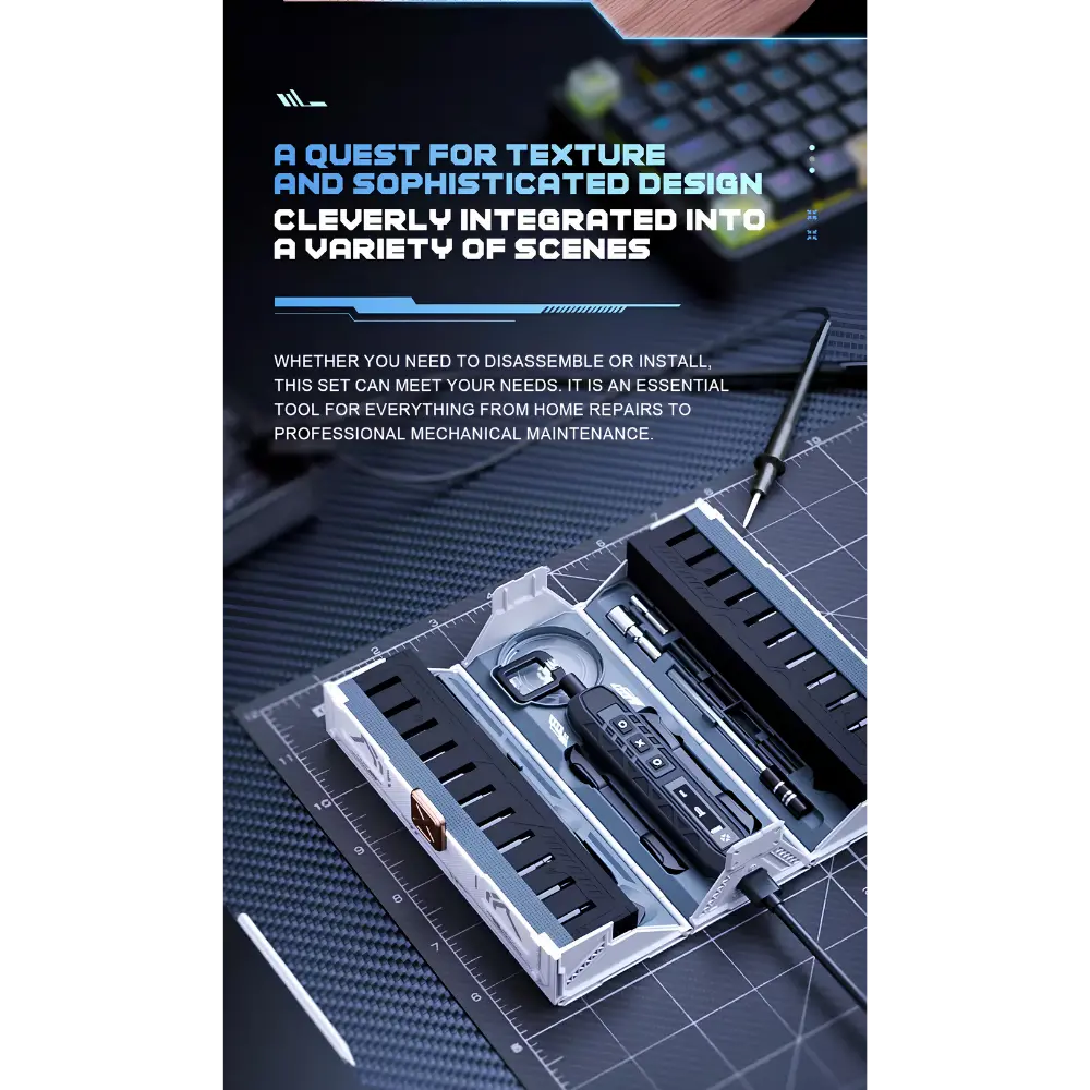Jakemy JM-8193 180-in-1 Electric Precision Screwdriver Set with Storage Case - متجر TT Tab للتقنيات الحديثة