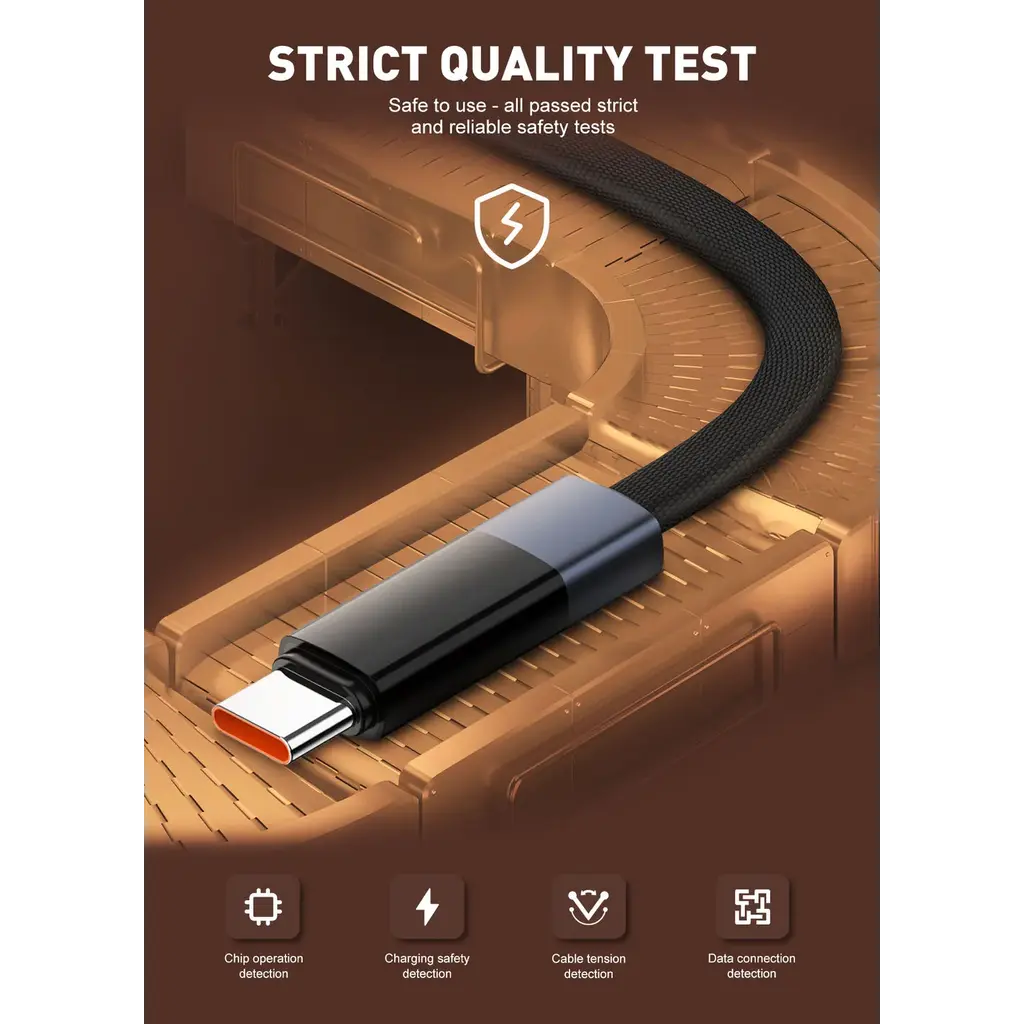 LDNIO USB-C to USB-C 65W Fast Charging Cable with Automatic Power-Off