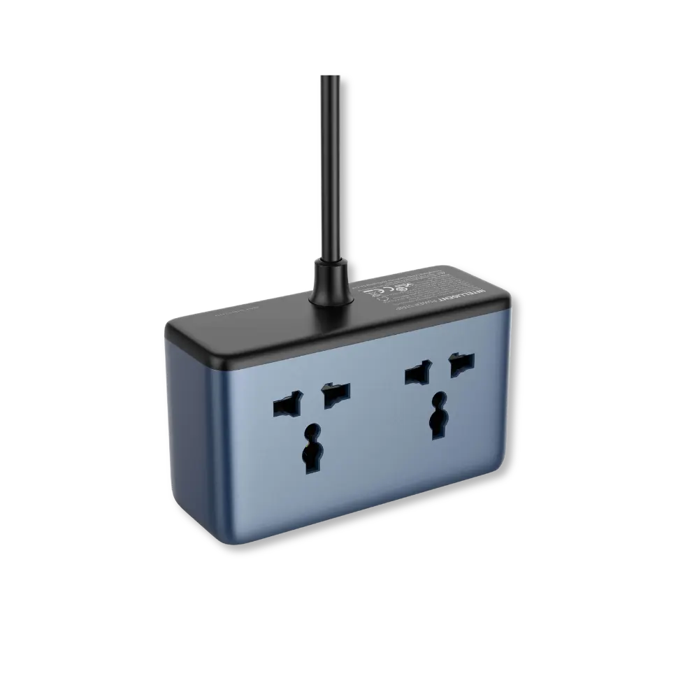 LDNIO SC1 45W GaN Desktop Power Strip with 2 Universal AC Outlets and USB-C & USB-A Charging - متجر TT Tab للتقنيات الحديثة