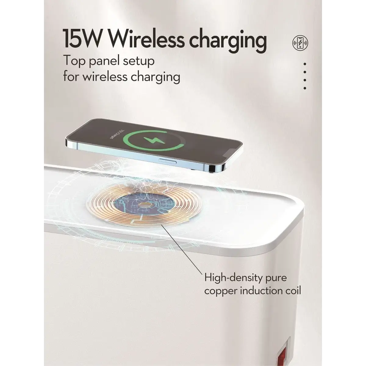 LDNIO SCW5354 Power Strip Box with 5 AC Outlets & 20W USB-C PD & 15W Wireless Charging - متجر TT Tab للتقنيات الحديثة