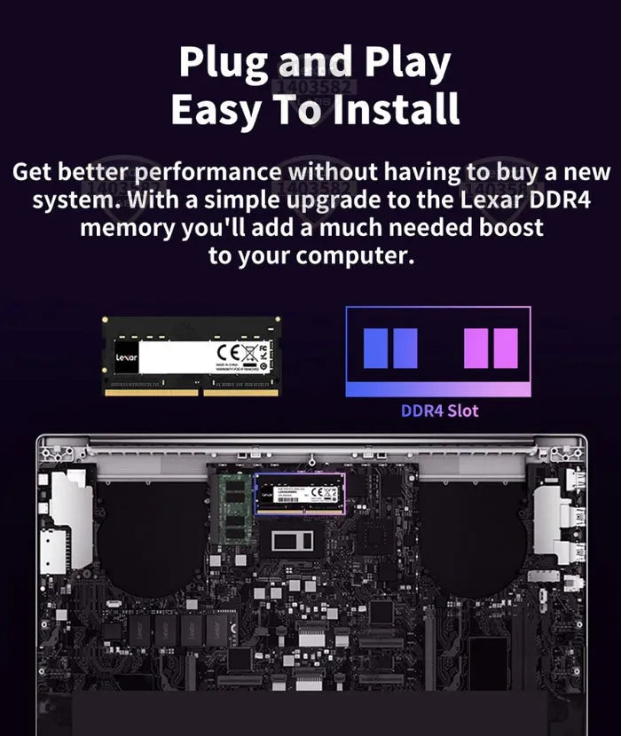 Lexar SODIMM DDR4 3200MHz RAM Laptop - للتقنيات الحديثة TT TAB متجر