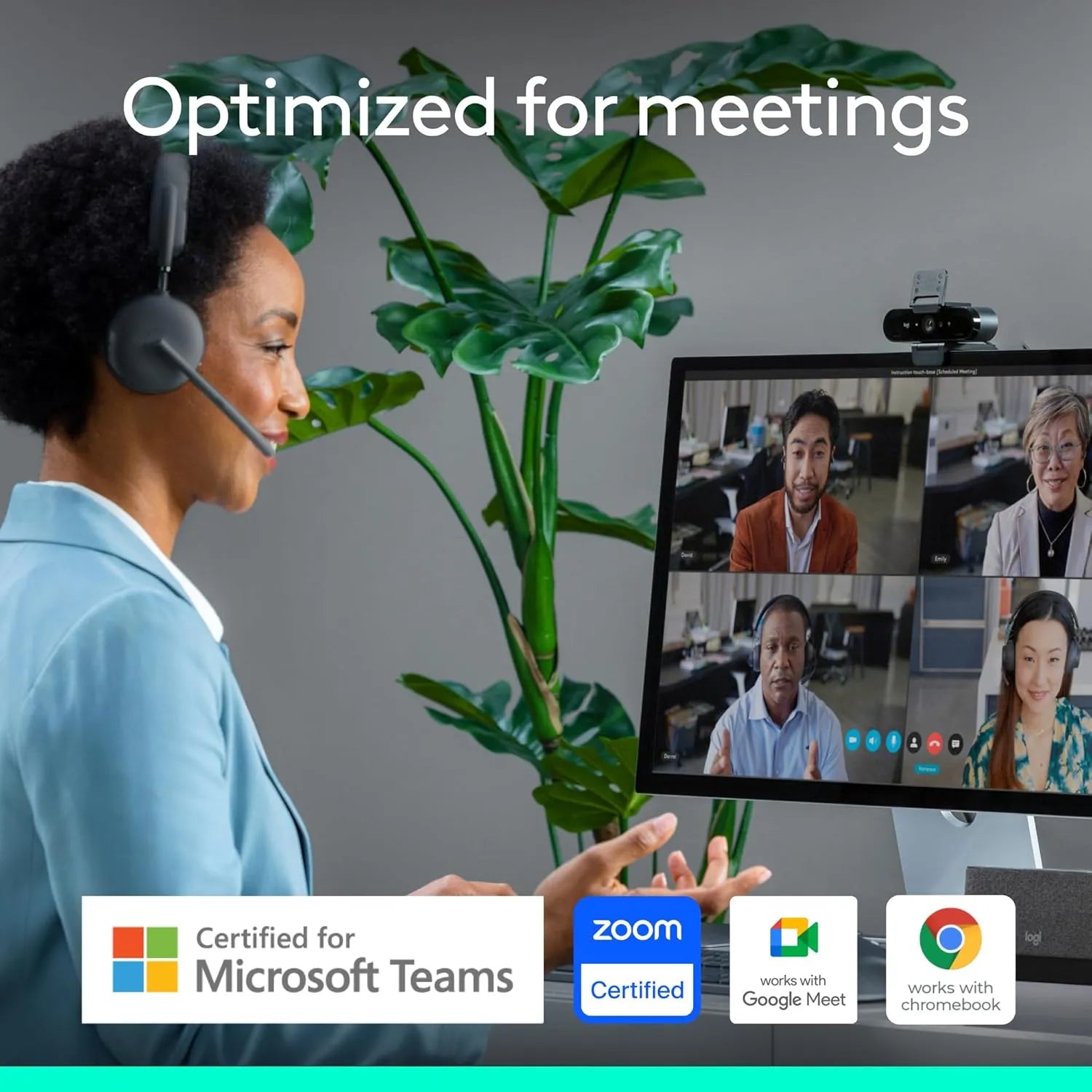 Logitech BRIO 4K Webcam with Windows Hello support - متجر TT Tab للتقنيات الحديثة