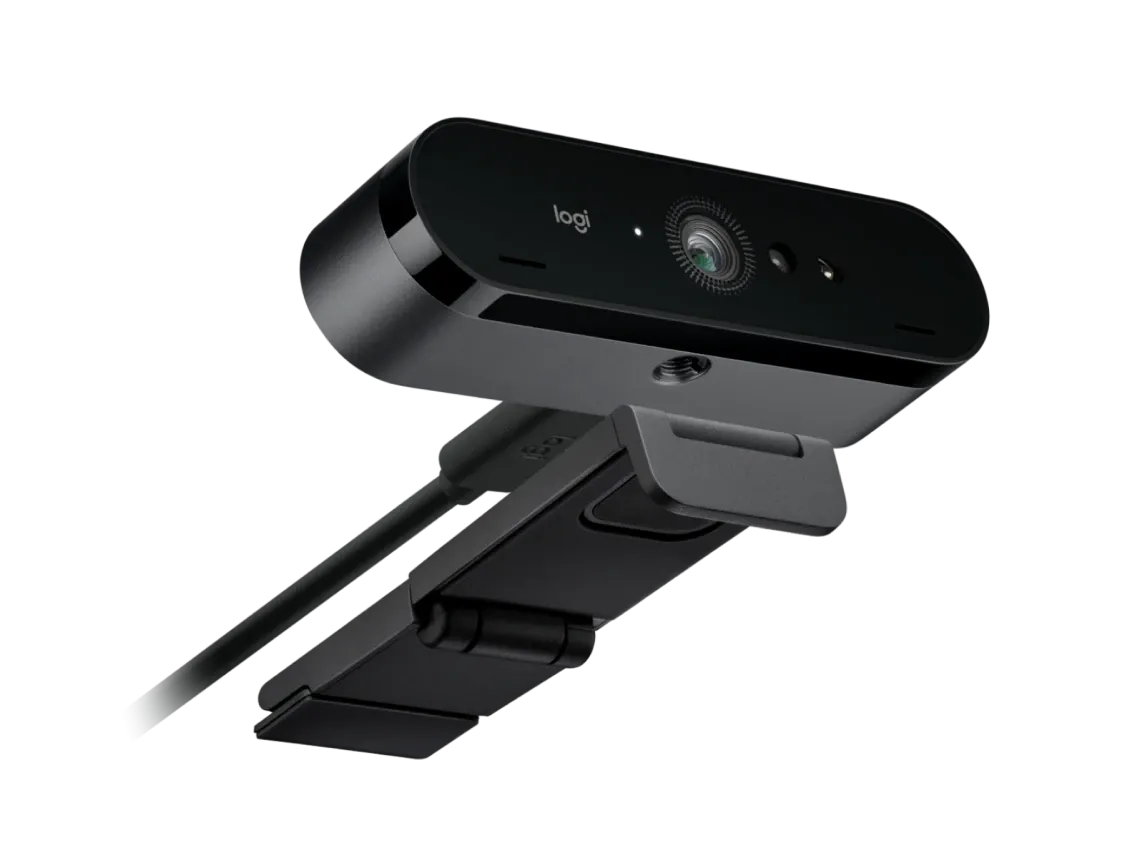 Logitech C1000e BRIO 4K webcam with Windows Hello support - متجر TT Tab للتقنيات الحديثة