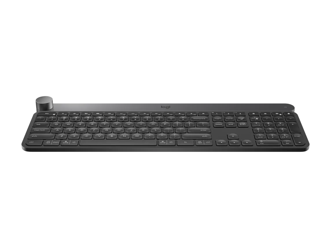 Logitech Craft Wireless and Bluetooth Keyboard with Creative Input Dial and Rechargeable - للتقنيات الحديثة TT TAB متجر