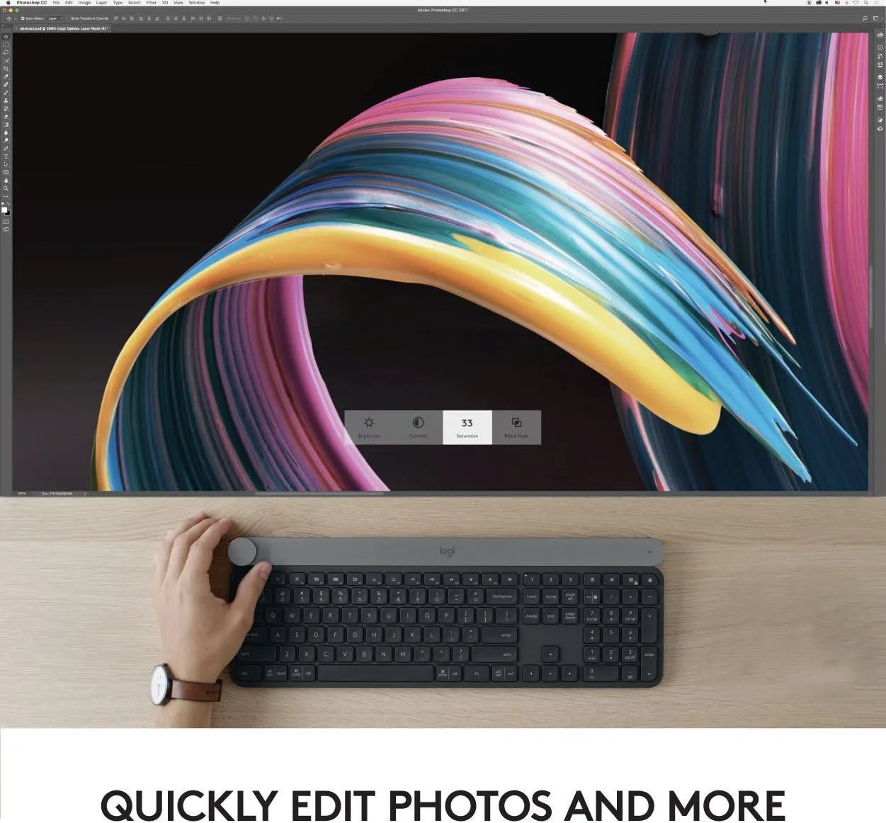 Logitech Craft Wireless and Bluetooth Keyboard with Creative Input Dial and Rechargeable - للتقنيات الحديثة TT TAB متجر