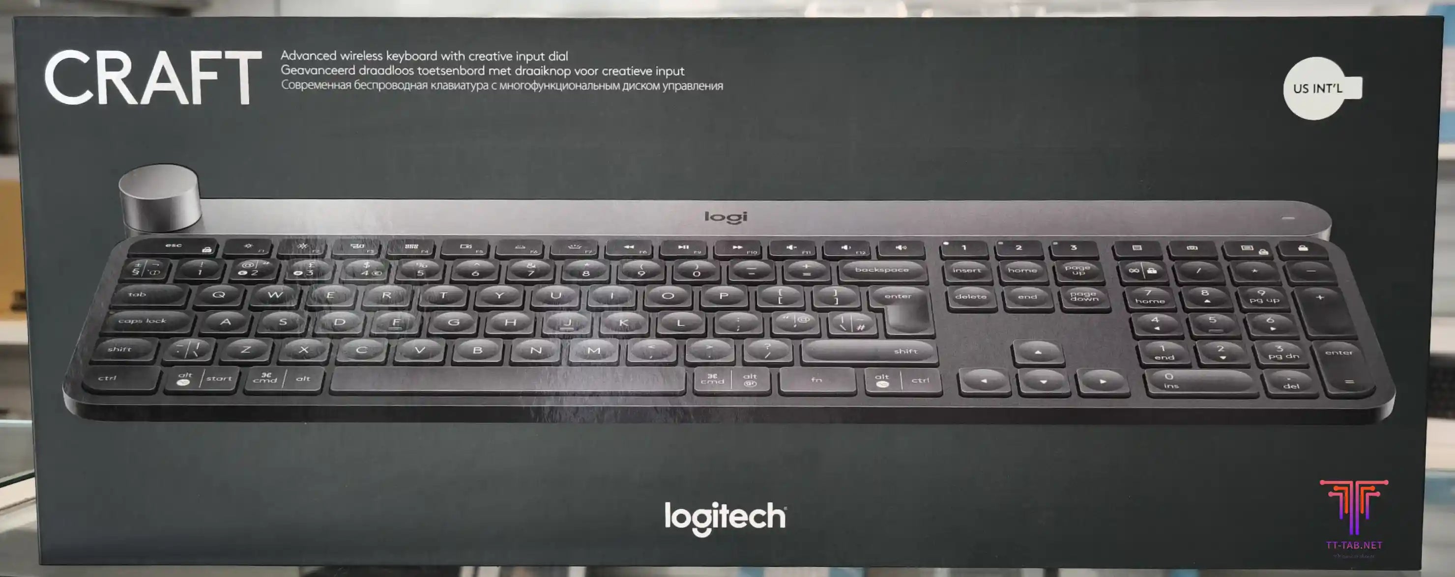 Logitech Craft Wireless and Bluetooth Keyboard with Creative Input Dial and Rechargeable - للتقنيات الحديثة TT TAB متجر