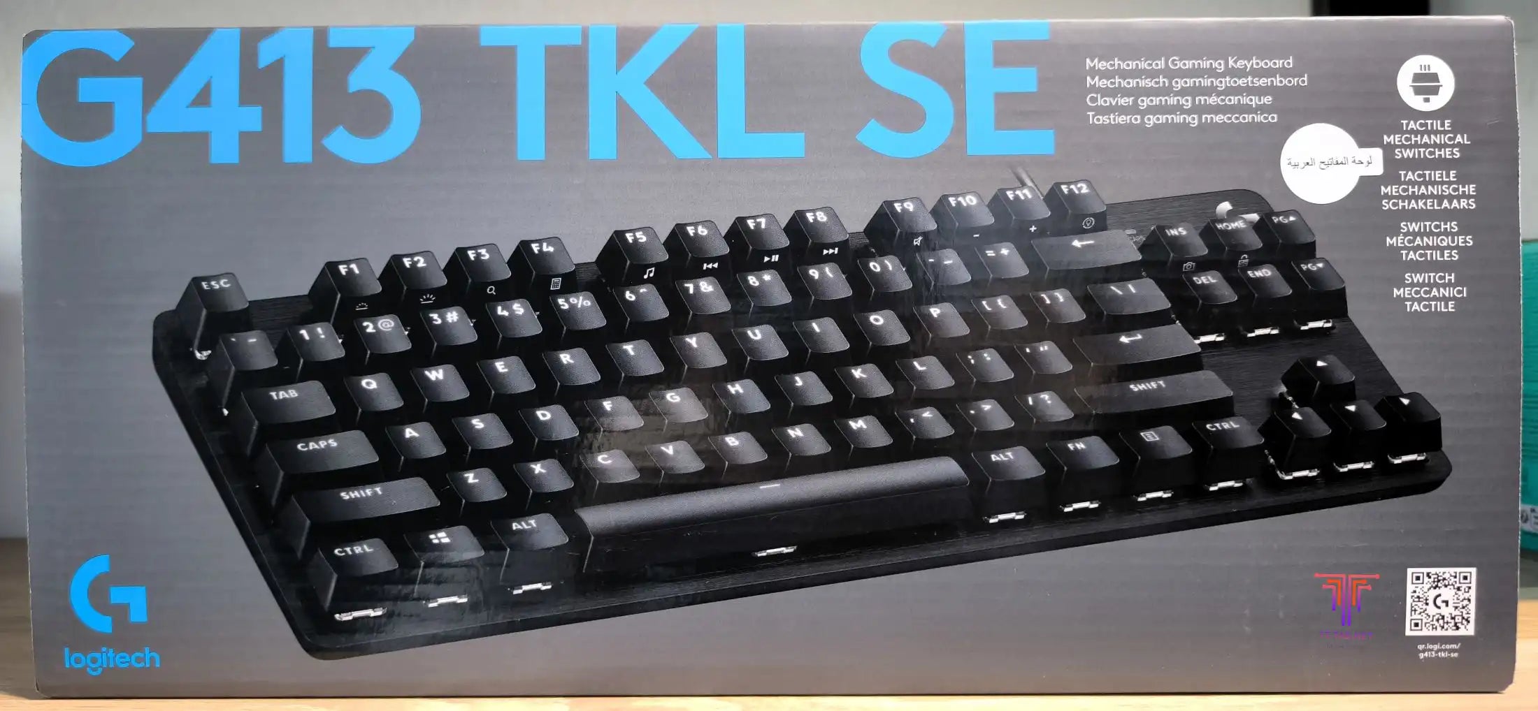 Logitech G413 TKL SE Wired Mechanical Gaming Keyboard Black - متجر TT Tab للتقنيات الحديثة