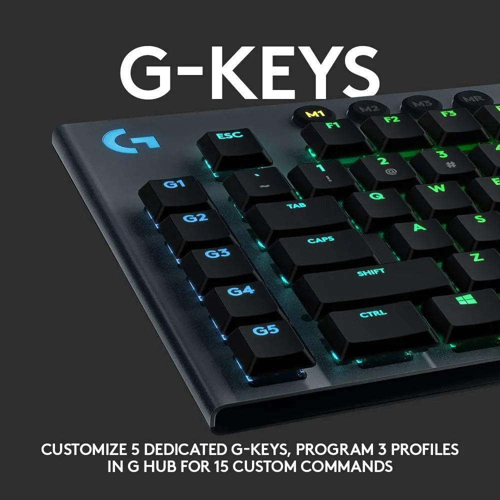 Logitech G815 RGB Wired Mechanical Gaming Keyboard with Low Profile Keys - متجر TT Tab للتقنيات الحديثة