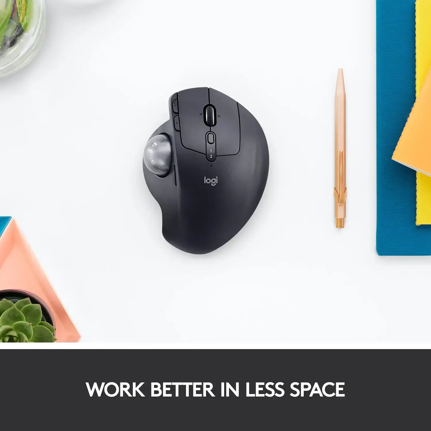 Logitech MX Ergo Plus Advanced Wireless Trackball with Extra Wedge - للتقنيات الحديثة TT TAB متجر