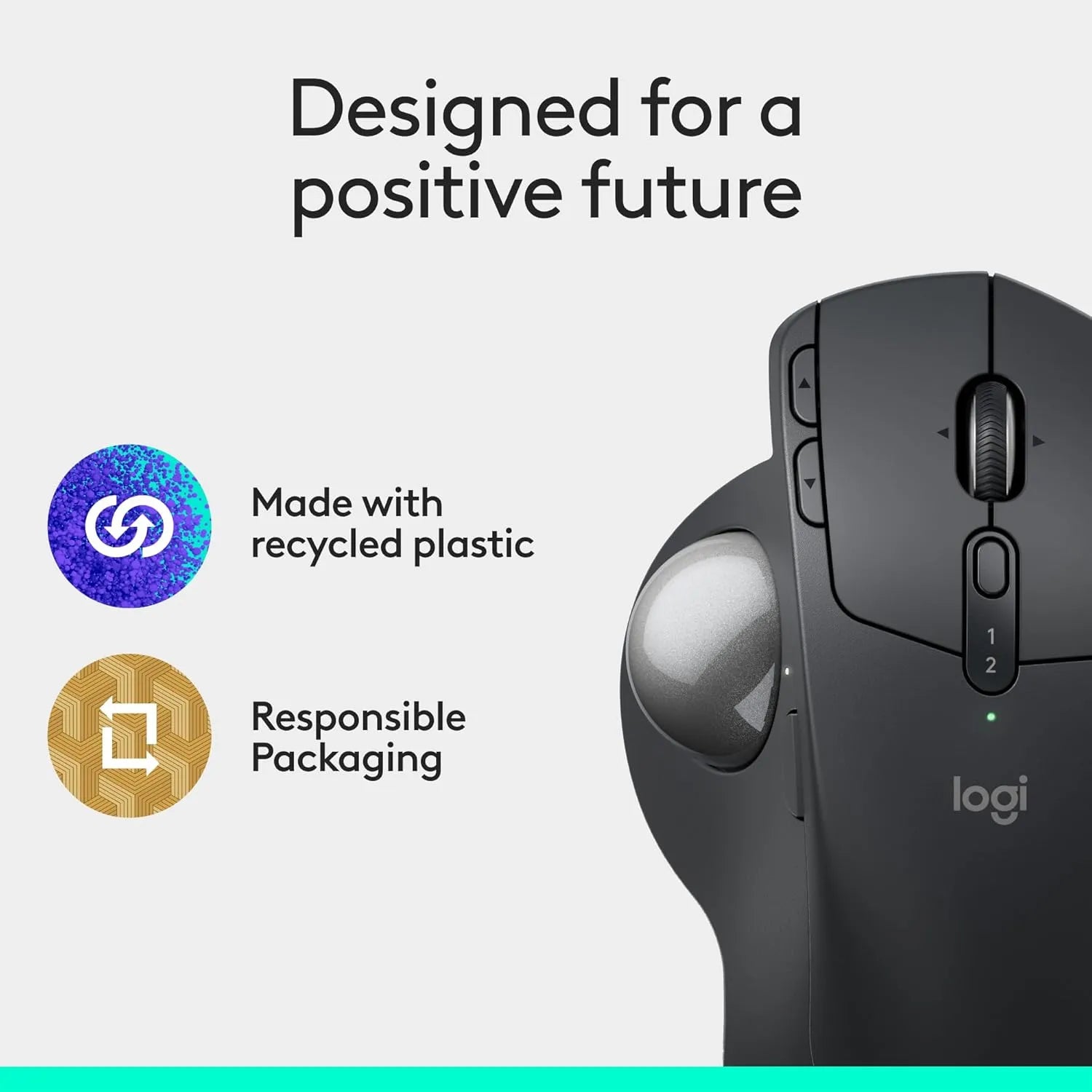 Logitech MX Ergo S Advanced Wireless and Bluetooth with Trackball - للتقنيات الحديثة TT TAB متجر