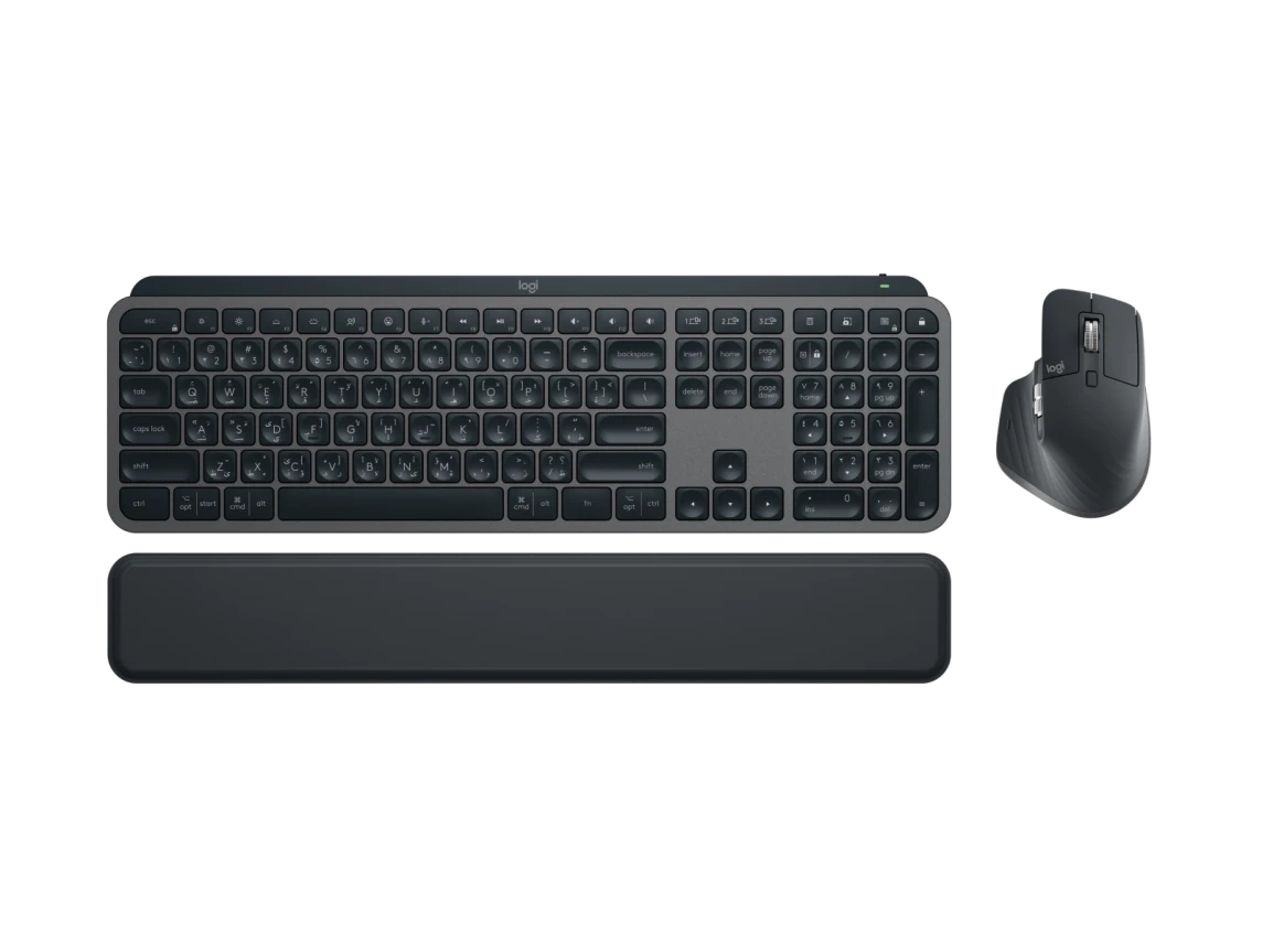 Logitech MX Keys S Combo Mouse and Keyboard Wireless + Bluetooth/ Rechargeable - للتقنيات الحديثة TT TAB متجر
