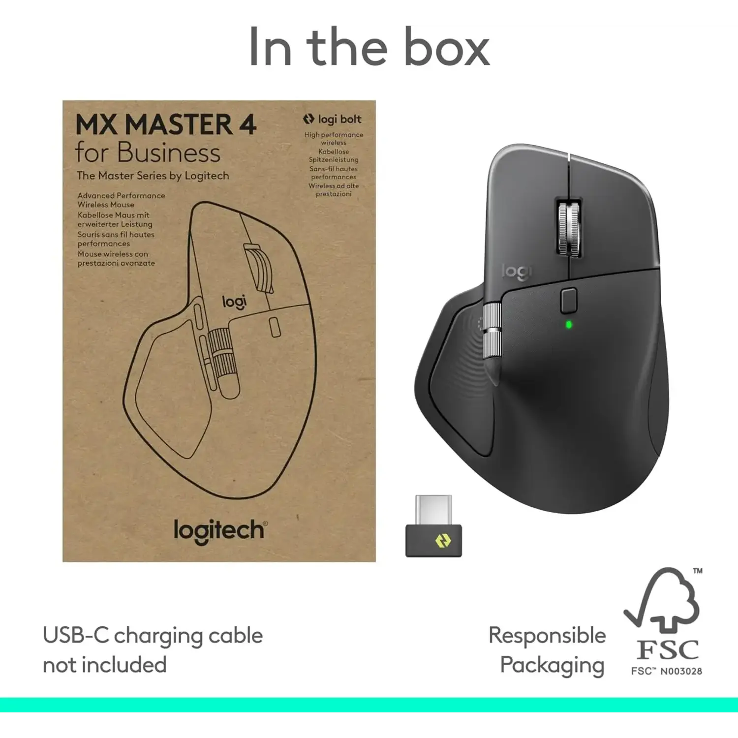 Logitech MX Master 4 for Business Wireless and Bluetooth Mouse Rechargeable - متجر TT Tab للتقنيات الحديثة