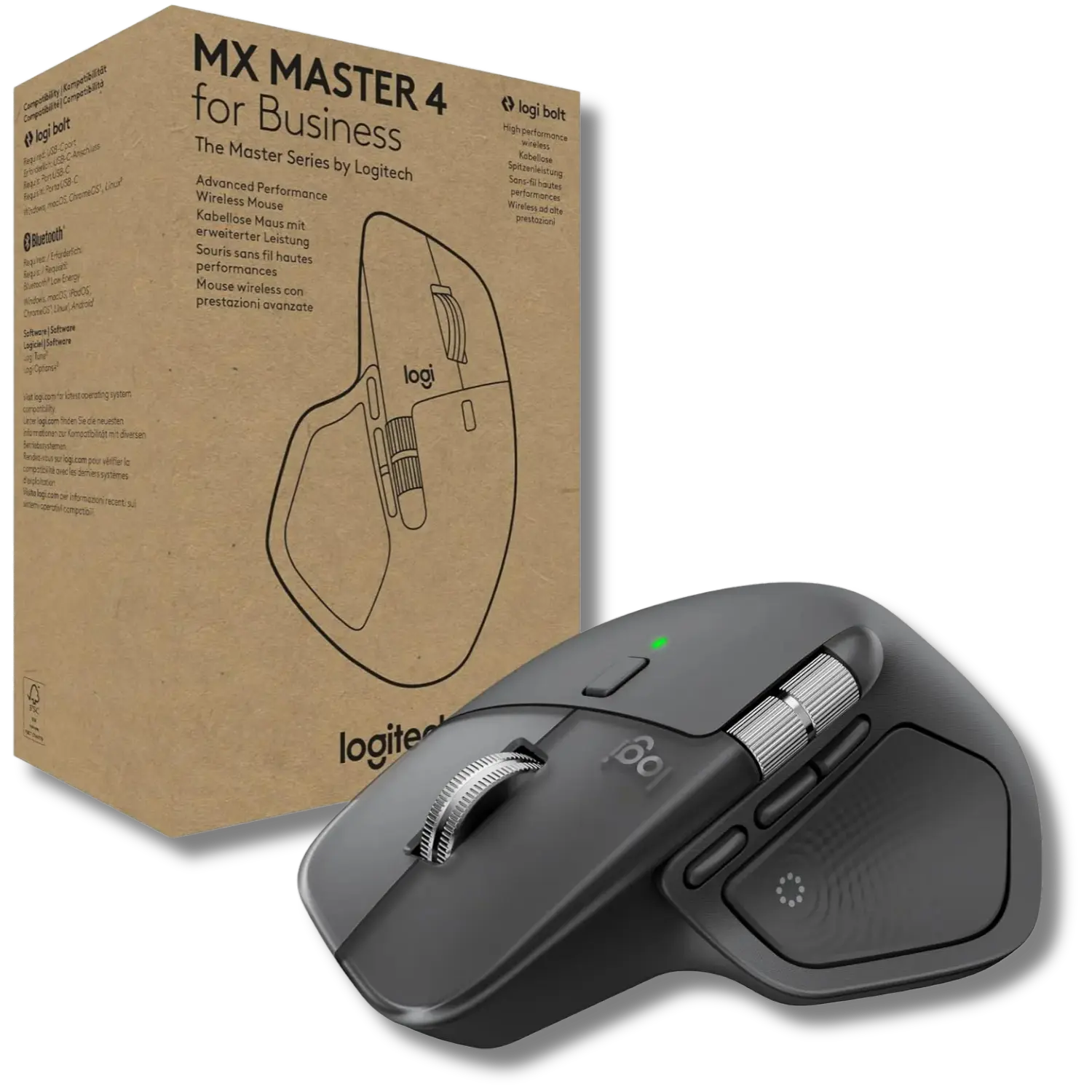 Logitech MX Master 4 for Business Wireless and Bluetooth Mouse Rechargeable - متجر TT Tab للتقنيات الحديثة
