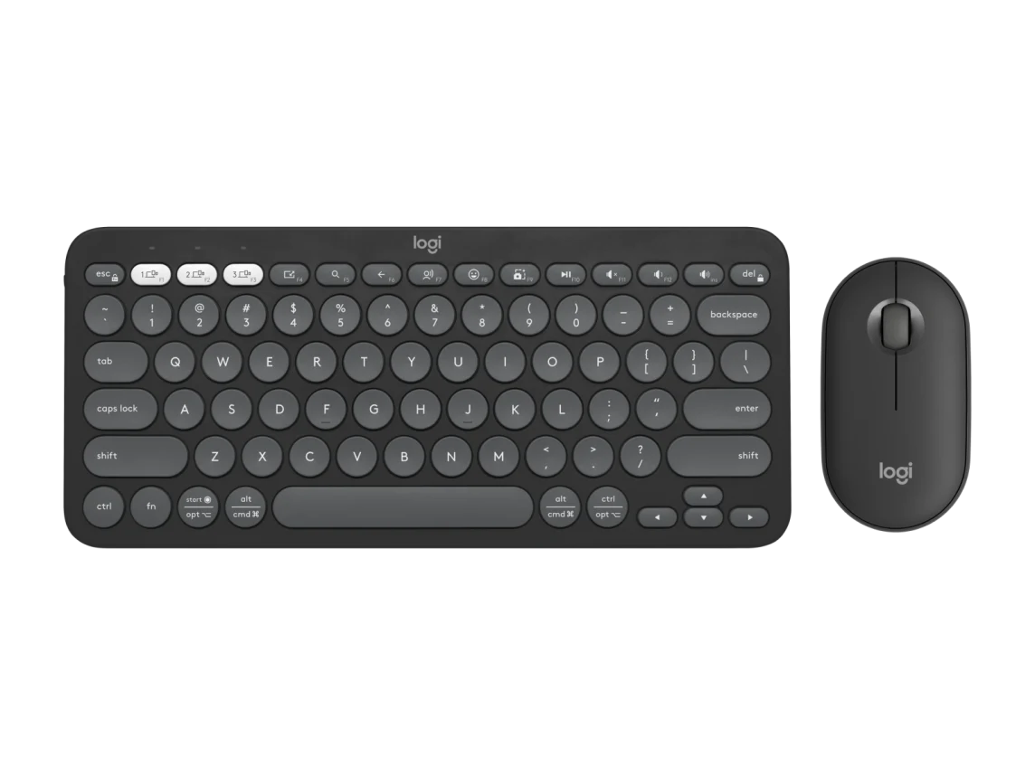 Logitech Pebble 2 Combo Wireless and Bluetooth Mouse and Keyboard - للتقنيات الحديثة TT TAB متجر