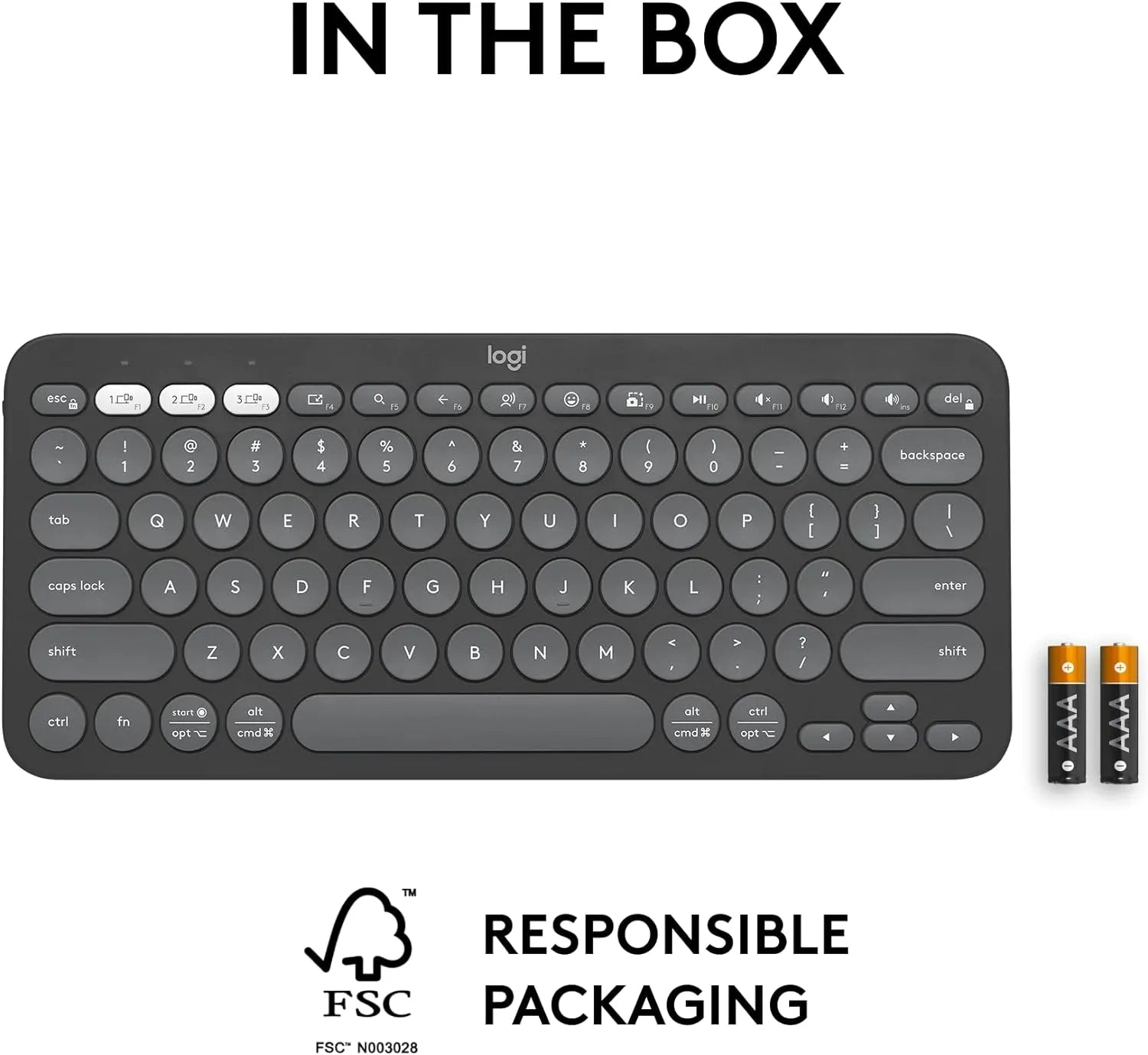 Logitech Pebble Keys 2 K380s Bluetooth Keyboard with customizable keys - للتقنيات الحديثة TT TAB متجر