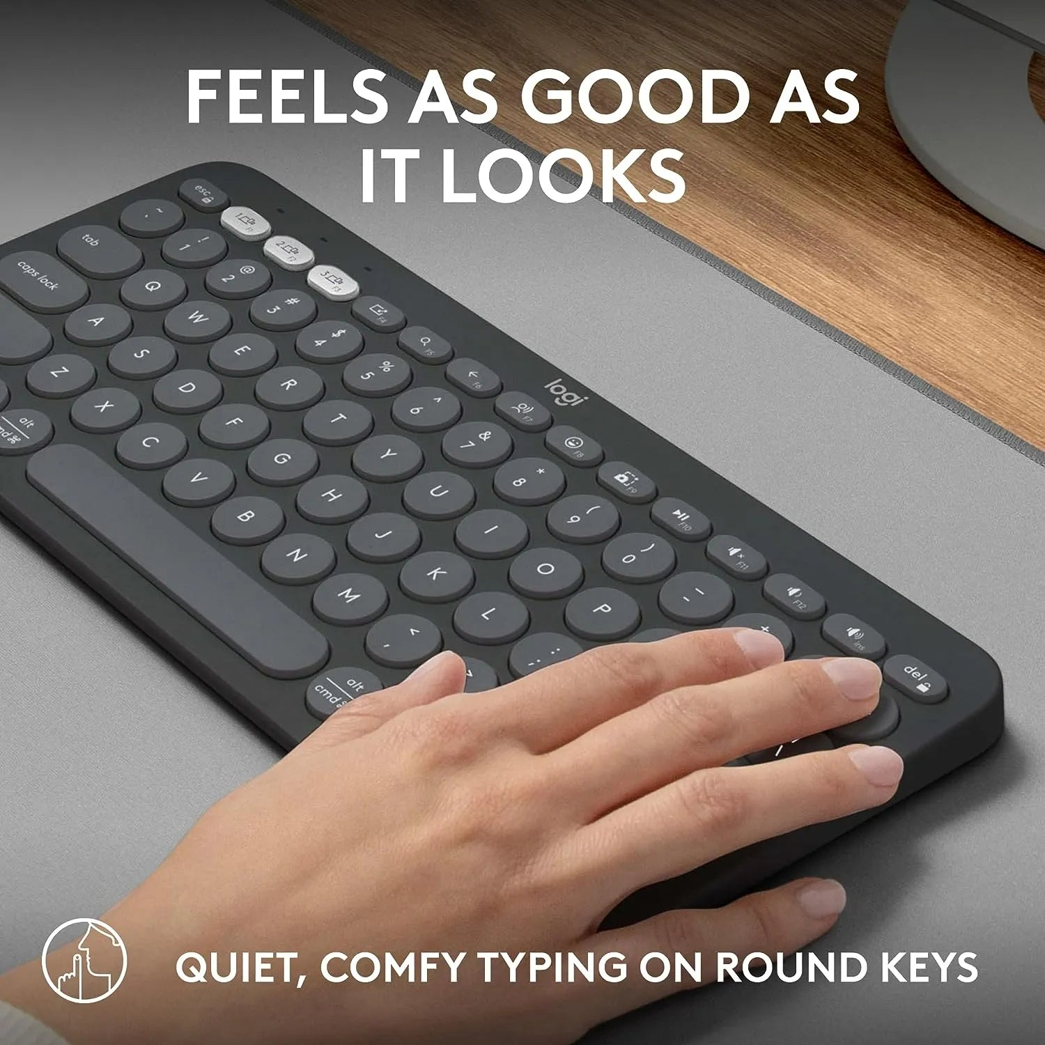 Logitech Pebble Keys 2 K380s Bluetooth Keyboard with customizable keys - للتقنيات الحديثة TT TAB متجر