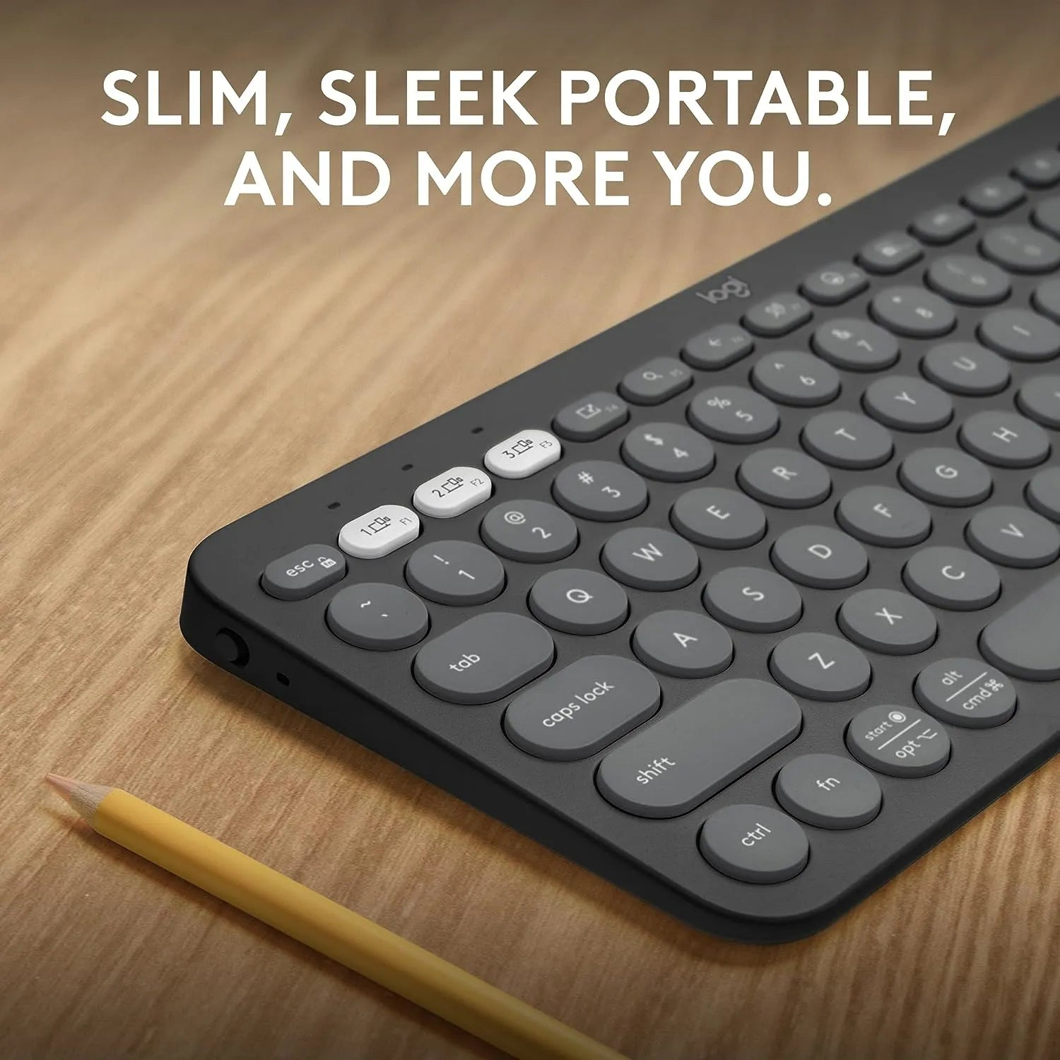 Logitech Pebble Keys 2 K380s Bluetooth Keyboard with customizable keys - للتقنيات الحديثة TT TAB متجر
