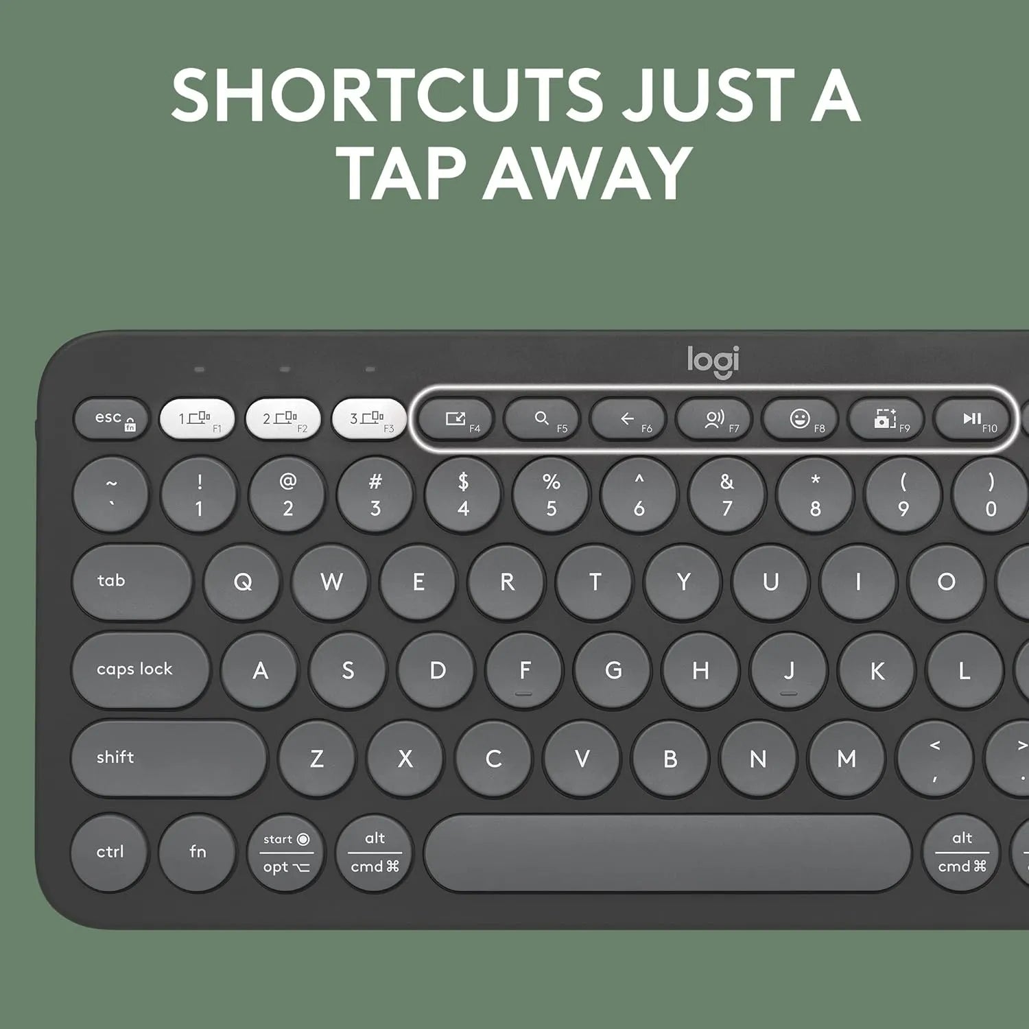 Logitech Pebble Keys 2 K380s Bluetooth Keyboard with customizable keys - للتقنيات الحديثة TT TAB متجر