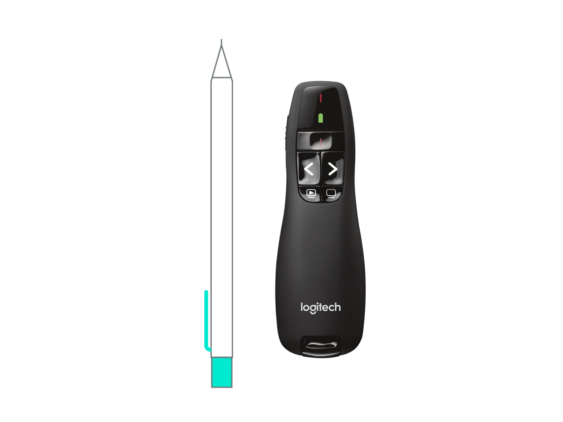 Logitech R400 Wireless Presenter Remote - للتقنيات الحديثة TT TAB متجر