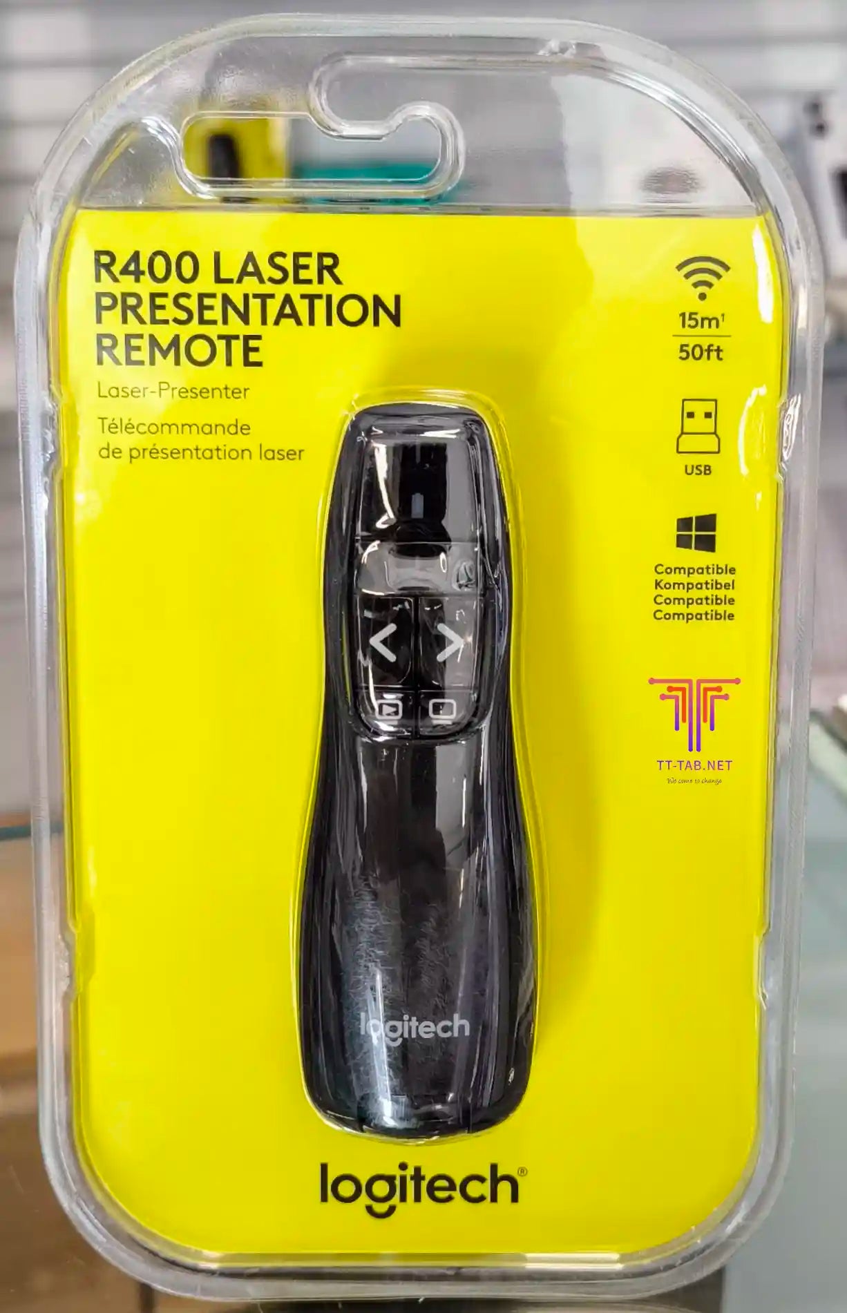 Logitech R400 Wireless Presenter Remote - للتقنيات الحديثة TT TAB متجر