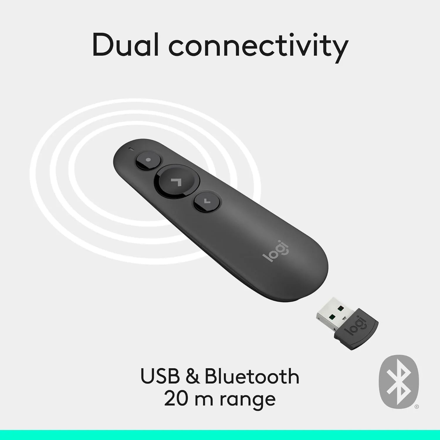Logitech R500s Laser Presentation Remote - متجر TT Tab للتقنيات الحديثة