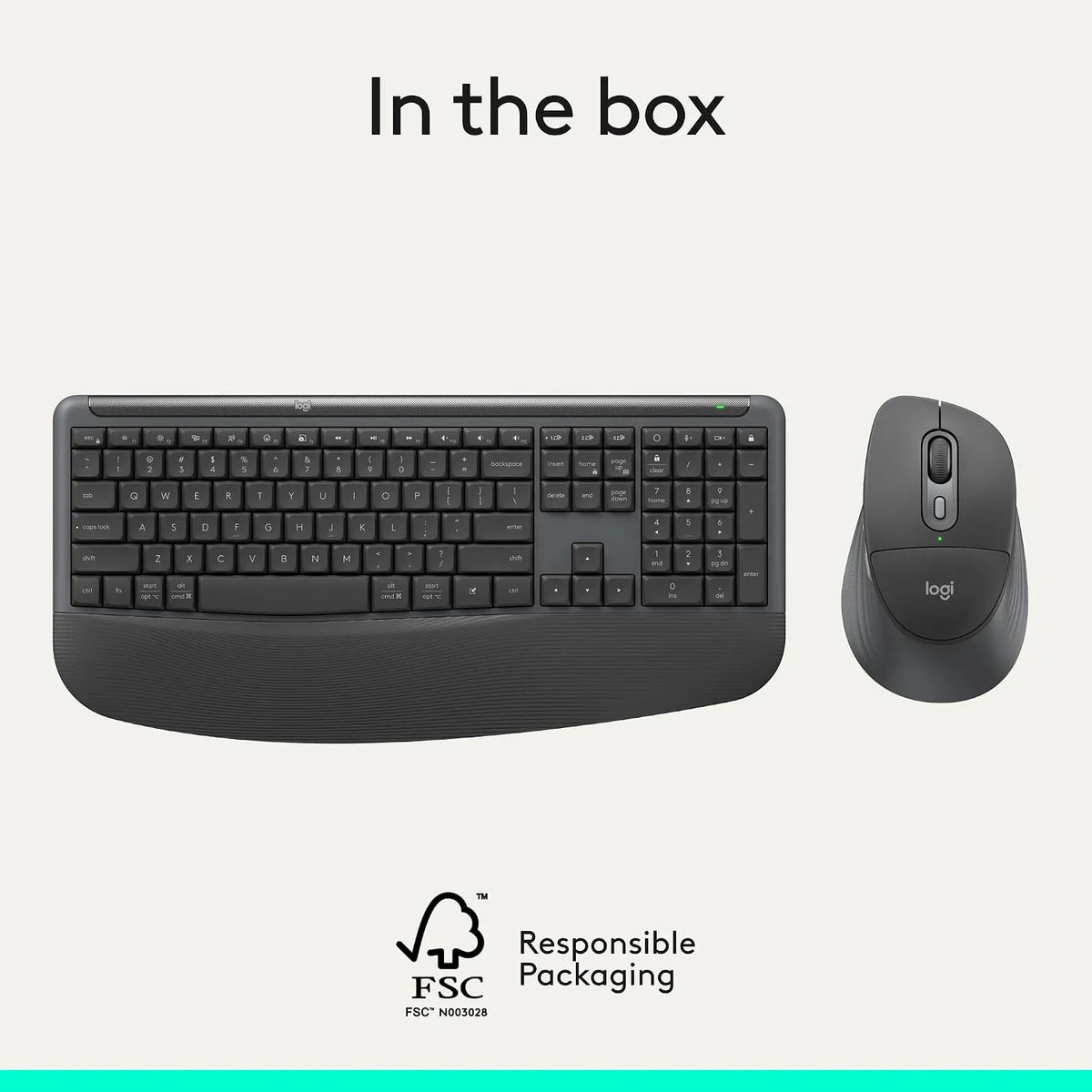 Logitech Signature Comfort Plus MK880 Bluetooth Keyboard & Mouse Combo with Palm Rest - متجر TT Tab للتقنيات الحديثة