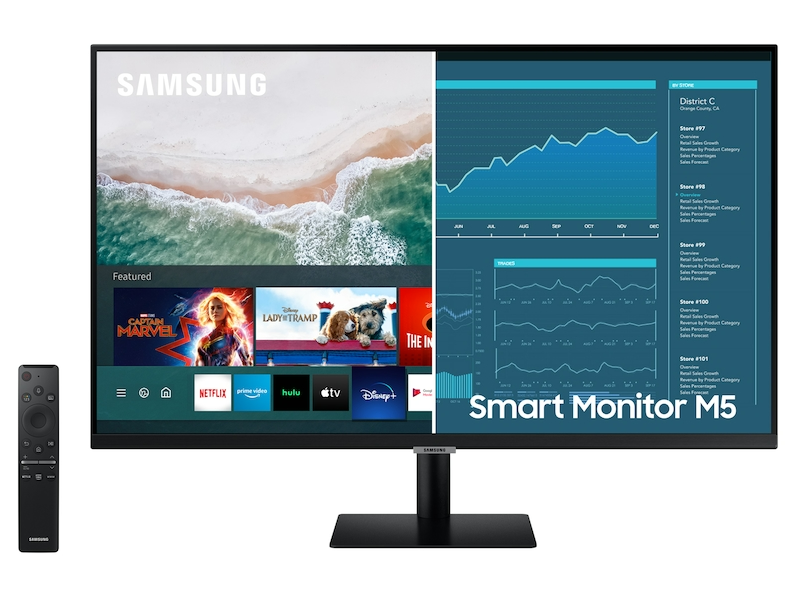 Samsung Smart M5 AM 27 FHD VA HDR10 8ms 60Hz - للتقنيات الحديثة TT TAB متجر
