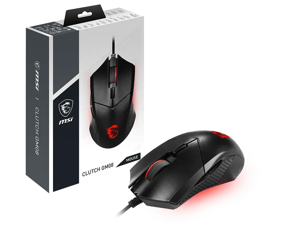 MSI Clutch GM08 Wired Gaming Mouse with Adjustable Weight - متجر TT Tab للتقنيات الحديثة