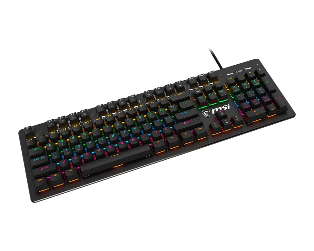 MSI FORGE GK300 Wired Mechanical Gaming Keyboard with Blue Switches - متجر TT Tab للتقنيات الحديثة
