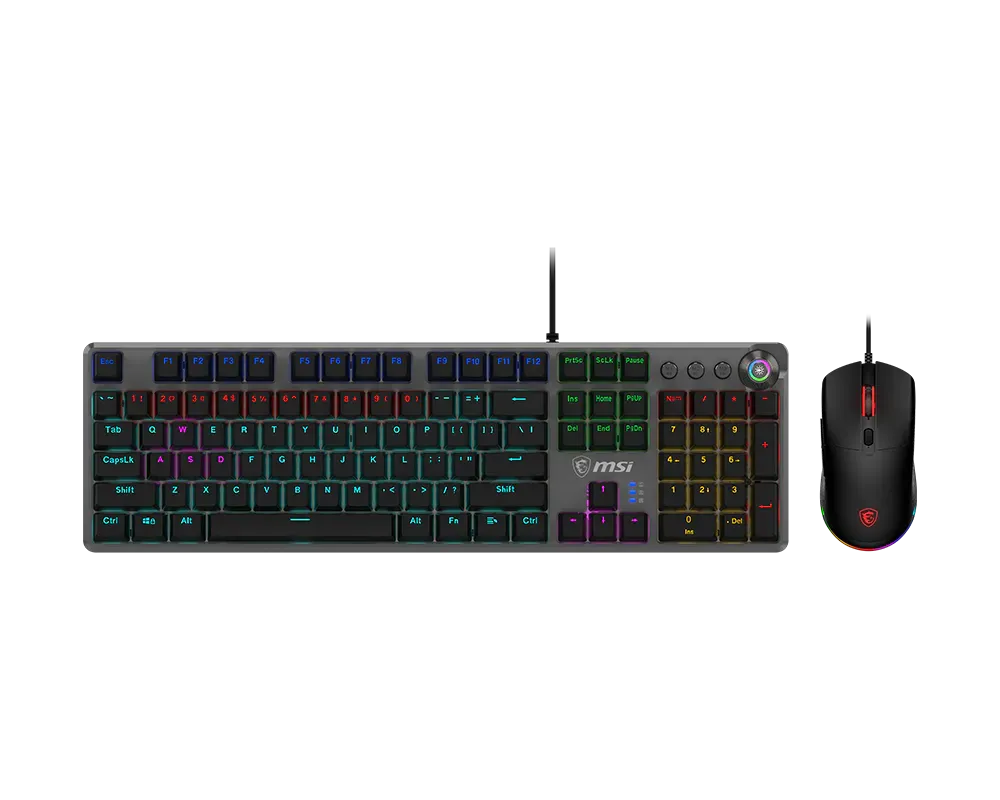 MSI FORGE GK310 Combo RED Switches Wired Gaming RGB Keyboard & Mouse - متجر TT Tab للتقنيات الحديثة