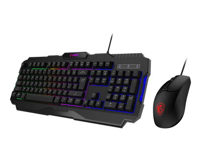 MSI Forge GK100 Combo Wired Gaming RGB Keyboard & Mouse