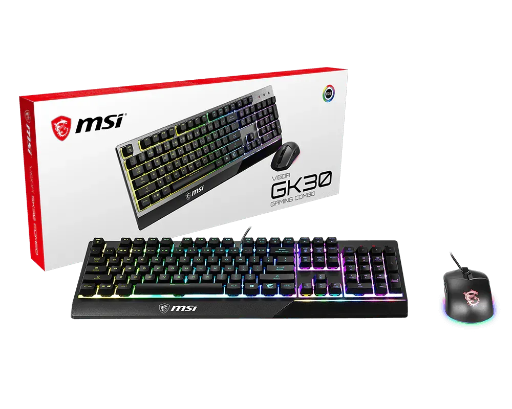 MSI Vigor GK30 Wired Gaming RGB Keyboard and Mouse Combo - متجر TT Tab للتقنيات الحديثة