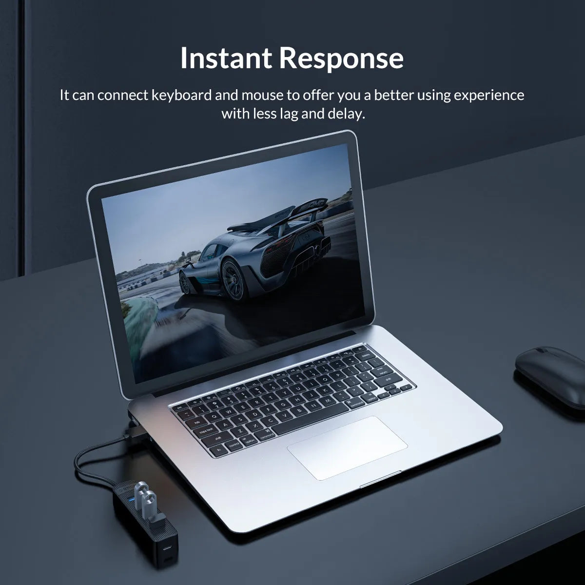 ORICO-TWC3-4A USB HUB 3.0 x4 with Type-C Cable - للتقنيات الحديثة TT TAB متجر